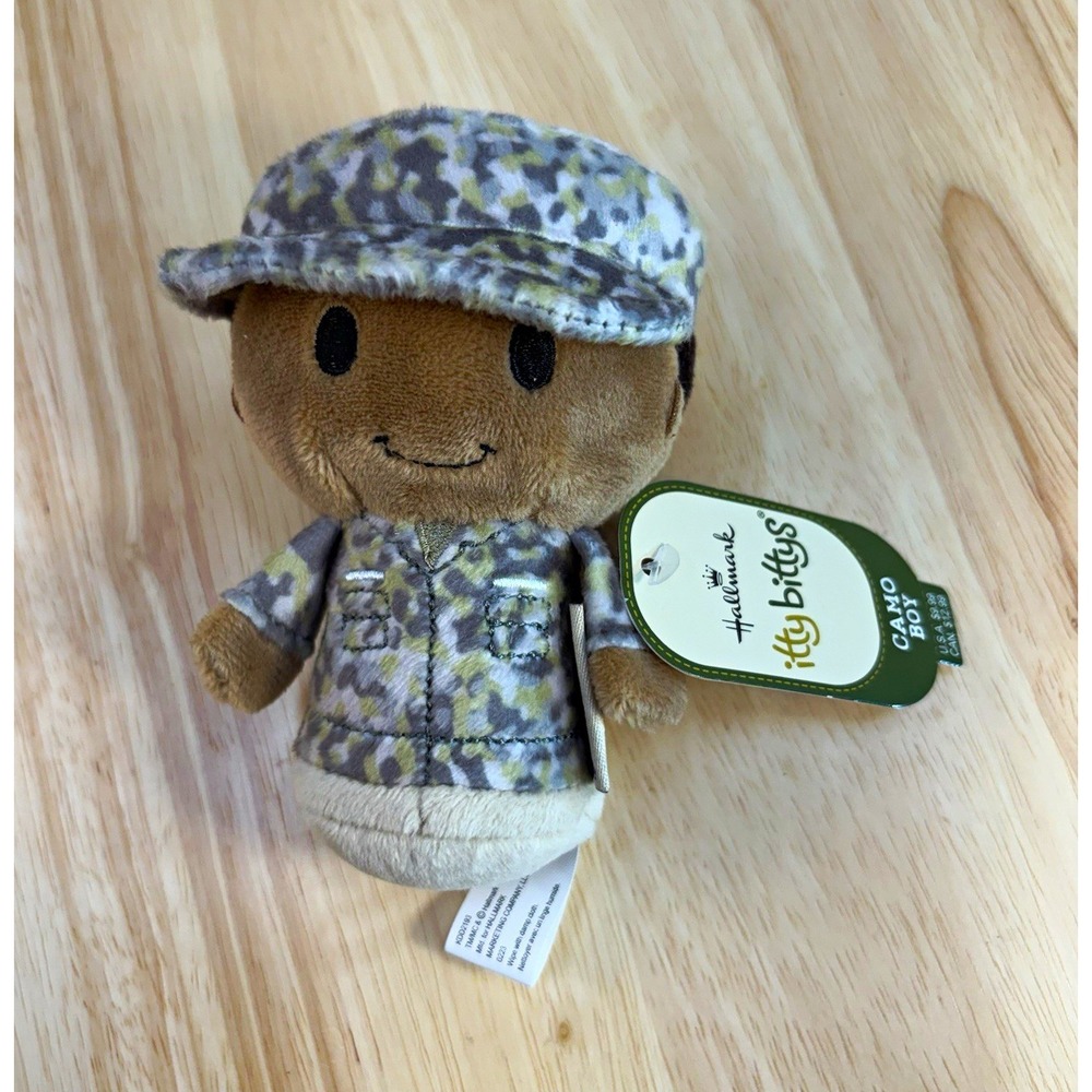 Hallmark itty bittys Military Camo Boy Army Soldier Plush NWT KDD2139 4"